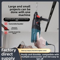 Martillo Demoledor Eléctrico Industrial con Cable de 21V, Alta Potencia, Ligero, Rompedor de Concreto Rotatorio, Mandril SDS, Juego de Impacto, DIY OEM 800W