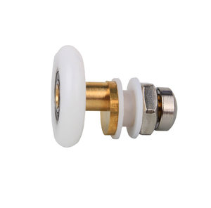 Roulettes de porte de douche modernes en laiton et alliage d'aluminium de 20/23/25/27 mm de diamètre, poulies de porte coulissante en verre de salle de bain, roue excentrique - Product Image 4