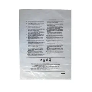 透明塑料包装扁袋警告窒息印刷聚乙烯袋覆盖电子附件部件防尘