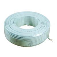 Kabel Tembaga Padat Kembar Berlapis PVC BVVB Kelas Unggulan 2 Inti 1.5 2.5 4.0 6.0 Penutup Putih Merah Hitam 300/500v