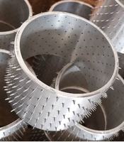 Rouleau à aiguille en tissu non tissé à film personnalisé Tambour de poinçonnage en cuir synthétique Micro rouleau à épingle de poinçonnage Dispositif de poinçonnage d'art en papier