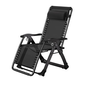 เก้าอี้เลานจ์ชายหาดแบบพับได้เก้าอี้ตั้งแคมป์แบบพกพาปรับเอนได้เก้าอี้กลางแจ้งไร้แรงโน้มถ่วง - Product Image 1