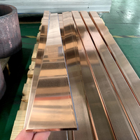 Barras de Cobre Estañado Huanhai, Aleación Cuadrada, Perforadas, para Soldadura y Doblado, Alta Pureza 99.9%, JIS ASTM