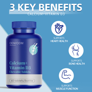 Tablet kalsium Vitamin D3 kustom Tablet kalsium dan Vitamin kunyah Tablet kalsium Vitamin <span class=keywords><strong>D</strong></span> suplemen - Product Image 5