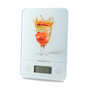 <span class=keywords><strong>Balance</strong></span> <span class=keywords><strong>de</strong></span> <span class=keywords><strong>cuisine</strong></span> électronique numérique en verre trempé Bluewill, écran LCD, haute précision, 5 kg, fonctionne sur piles, conforme RoHS, mesure du poids - Product Image 1