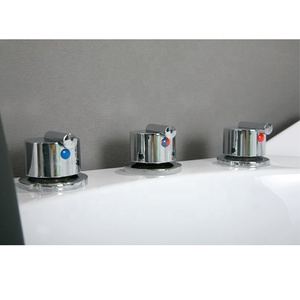 2 Người Luxury Led Light Hot Spa Máy Bay Phản Lực Nước Phòng Tắm Góc Massage Bồn Tắm Với TV Và Gối - Product Image 6