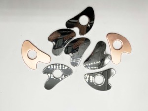 สังกะสีอัลลอยด์โลหะใบหน้า Guasha นวดโลโก้ที่กําหนดเองร่างกายดูแลผิวหยก Gus Sha ชุดสแตนเลสใบหน้า Gua Sha เครื่องมือ - Product Image 4