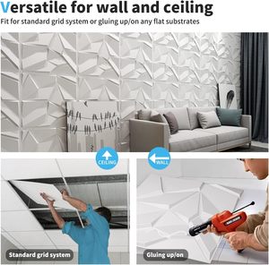 畅销防水酒店Pvc覆层墙面装饰方形Pvc室内3D墙板中国 - Product Image 6