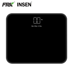 최고 판매 LED 디스플레이 개인 무게 디지털 유리 바디 스케일 180Kg Bthroom 저울 - Product Image 1