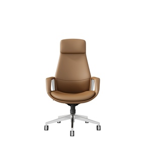 Silla de oficina de cuero PU ajustable ergonómica giratoria de lujo con respaldo alto Silla ejecutiva Boss Manager Silla de oficina en casa - Product Image 2