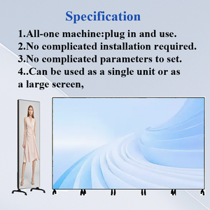 Affichage LED mobile intelligent pour publicité intérieure P1.25 P1.53 P1.86 P2.5, écran LED <span class=keywords><strong>en</strong></span> aluminium autoportant pour centres commerciaux - Product Image 2