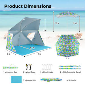 Pare-soleil de tente de plage extérieure DB - Product Image 4