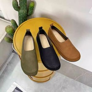 Vieux Pékin rétro femmes chaussures à bout plat pour printemps peau de vache à semelle souple léger décontracté mode nouvelle grand-mère mère plat - Product Image 5