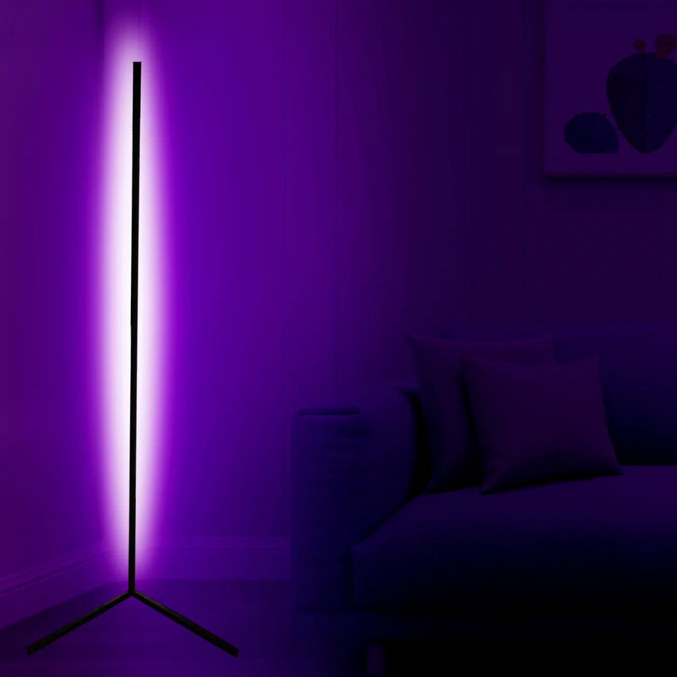 Làm Thế Nào Sáng Bán Hot Dimming Đen Trắng Nhôm Rgb Điều Chỉnh Hiện Đại Tối Giản Đương Đại Led Đứng Đèn Sàn