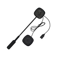 Casque Moto avec Kit Piéton Bluetooth, Écouteur sans Fil Auto-Réception d'Appel Version BT 5.0, Son de Haute Qualité