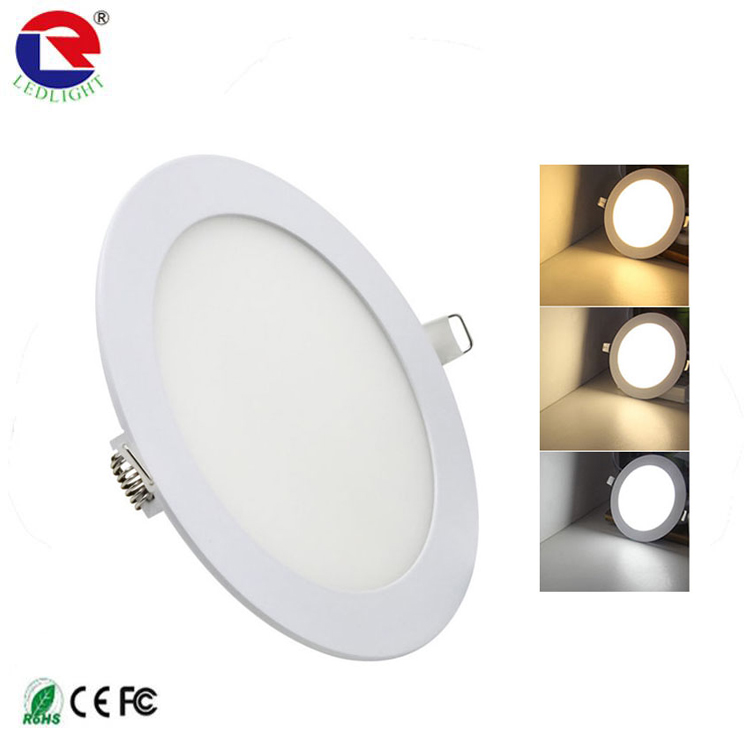 Free Sample Flat Sidelit Led Panel Light De Luz 3W 6W 9W Ceiling Lamp Mount Ultra Thin Square Slim Recessed Led Downlight
