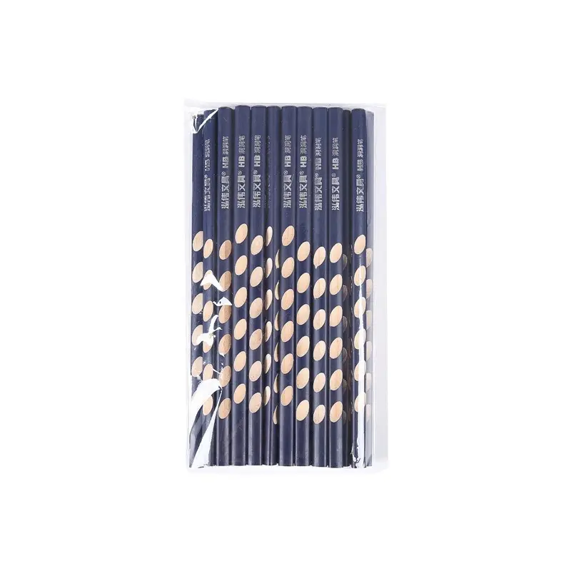 China Stationery Items For School Painting Sketch Use Hb/2b Standard Pencils Triangular Rod Bulk Wooden Pencils