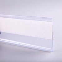 Plastique PVC auto-adhésif plat magasin extrudé supermarché porte-étiquette de prix étagère étiquette de prix porte-billet