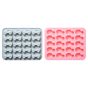 Moldes de Silicona para Pastel con Diseño de Jeep, Reutilizables, de Grado Alimenticio, Lindos Moldes Magnéticos de Silicona para Chocolate, Dulces y Hielo - Product Image 1