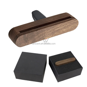 Pure Wood Walnut Wood Diffuser Long Lasting Air Freshener Home Room Boxed Cologne Fragrance Air Purifier Car Vent Clip