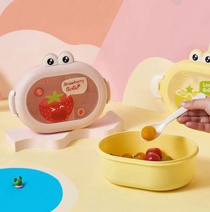 Children's Cartoon Plastic <b>Lunch</b> <b>Box</b> Students Work <b>Compartment</b> Microwaveable <b>Lunch</b> <b>Box</b> Portable Tableware - Product Image 3