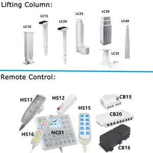 Wholesale 6000N 24VDC Electric Motor Control Bed Electric Beauty Bed 4 Motors Linear Actuator For Hospital Bed