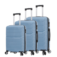 10pcs Set Semi Fini Incassable SKD Ckd PP Polypropylène Bagages Ensembles de Bagages de Grande Capacité