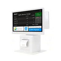 15,6 дюймов Windows 10 Pro Pos система кассовый аппарат столешница POS машина с принтером сканер MSR RFID варианты батареи