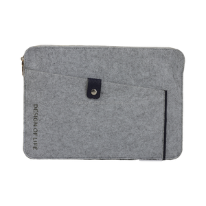 Housse pour ordinateur portable en feutre gris léger de haute qualité, étui pour ordinateur portable, produit de qualité supérieure - Product Image 3