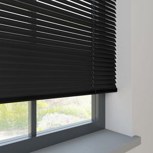 Stores vénitiens en <span class=keywords><strong>aluminium</strong></span> noir de 25 mm, tailles et couleurs personnalisées, stores en <span class=keywords><strong>aluminium</strong></span> pour fenêtre, commande manuelle, motorisation à distance - Product Image 3