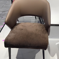 Chaises de salle à manger en tissu écologique, design nordique moderne minimaliste, capitonnées, pivotantes, avec dossier en métal, pour la maison et l'hôtel