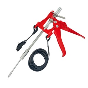 Kit de réparation de pneus portable avec pistolet à inserts, outil robuste pour la réparation des crevaisons de pneus sans chambre à air de voitures et motos - Product Image 3