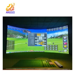 Infrared Golf Simulator Smart Hitting Golf Training Aid Indoor Range Ar Golf Game