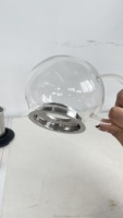 Vente en gros de théière en verre de 20oz Ensemble résistant à la chaleur Service à café et thé Théière en verre Théière en verre avec infuseur en acier inoxydable