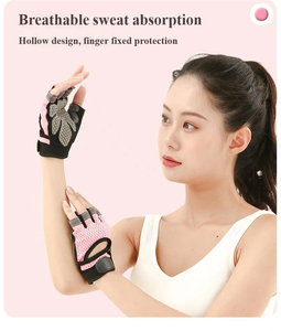 Sarung Tangan Bersepeda Terbaru Bernapas Anti-Selip dengan Tali Pengikat, Menyerap Guncangan & Bernapas, Sarung Tangan Angkat Beban untuk Bersepeda di Luar Ruangan - Product Image 2