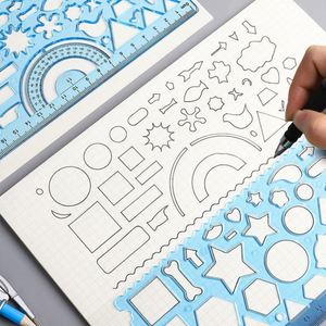 Regla de Plástico Multifuncional para Estudiantes, Reglas Creativas de Papelería para la Escuela - Product Image 4