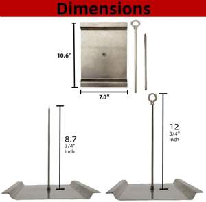 Brochetas Brasileñas para Barbacoa Gaucho, Brochetas para Asar Al Pastor, Palitos para <span class=keywords><strong>Shawarma</strong></span> de Pollo Casero, Kebab, Tacos Al Pastor - Product Image 3