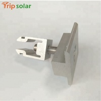 Supports de montage de panneaux solaires Trip Solar TP-CP, pinces intermédiaires AL6005-T5 anodisées argent/noir, panneau PV, résistance au vent 60 m/s, ISO9001/CE