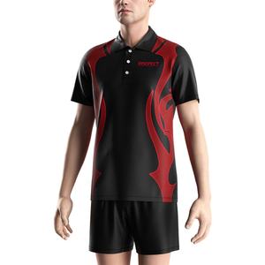 T-shirts décontractés personnalisés à séchage rapide avec boutons, chemises sublimées, polos personnalisés, chemises boutonnées à motifs Dart - Product Image 5