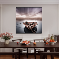 Personnalisable luxe famille Photo mur Art cristal porcelaine résistant aux rayures cadre en métal personnalisé Photo cadeaux peinture à l'huile