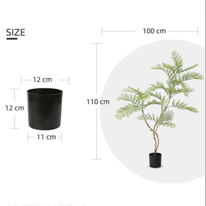 Plantas artificiales de 120cm en maceta, plantas tropicales, árbol de <span class=keywords><strong>Jacaranda</strong></span> para decoración interior del hogar - Product Image 6