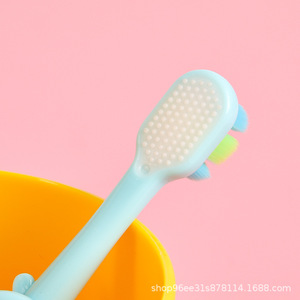 Children's Toothbrush Little Hippo Soft Bristles Small Head For 0-6 Years Old Baby Manual Toothbrush In Stock Wholesale - Product Image 2