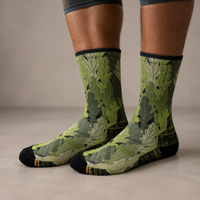 Chaussettes de randonnée personnalisées en laine mérinos imprimée OEM - Chaussettes de trekking élégantes pour l'extérieur