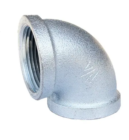 Chinese factory and manufacture with competitive price of galvanized BS NPT DIN thread Elbow