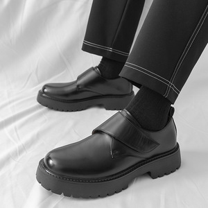 รองเท้าหนังเสริมส้นหนา สไตล์อังกฤษ รุ่นใหม่ประจำปี 2026 แบบสวมสบาย ติดตีนตุ๊กแก - Product Image 4