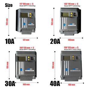 Contrôleur de charge solaire MPPT 12V 24V 30A avec connexion Wifi, compatible avec les batteries au plomb-acide et au lithium - Product Image 2