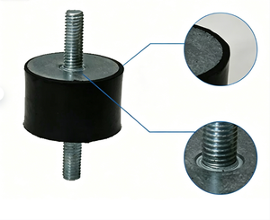 Amortisseur en caoutchouc de type VV, amortisseur anti-vibration, double fixation par vis externe -40~80 ° Réduction du bruit <span class=keywords><strong>C</strong></span> - Product Image 1