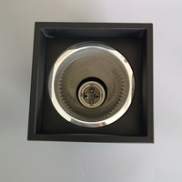 Plafonnier carré Best Seller pour la maison et l'hôtel, noir IP20 90MM, 4 5 6 8 pouces, spot encastré