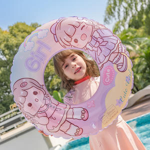 Flotador Inflable para Niña con Diseño de Dibujos Animados, Redondo, para Uso en Piscina - Product Image 2