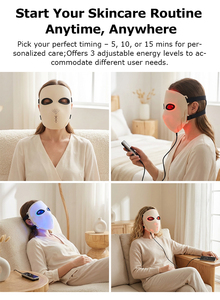 Máscara Facial LED 4D con Terapia de Luz Roja, Azul e Infrarroja, 88 LED, 278 Rayos, Antienvejecimiento, Acné, Rejuvenecimiento de la Piel, Dispositivo de Belleza - Product Image 3